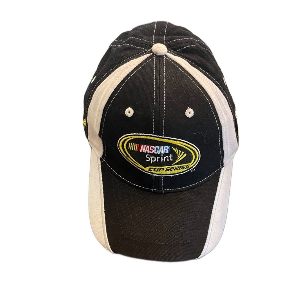 NASCAR Sprint Cup Series Hat Black White Adjustable Cap NWOT